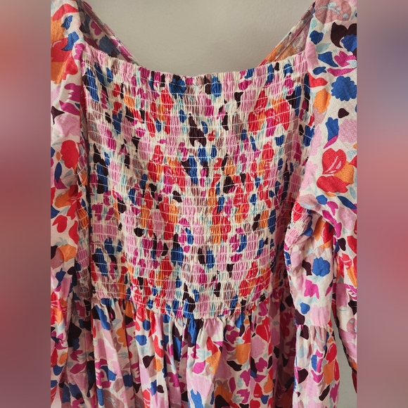 YasVio Floral Midi Dress - large - Picture 4 of 5